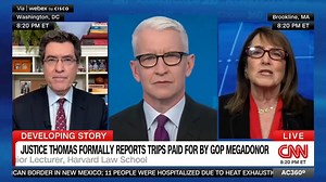 5.3K views · 179 reactions | Former federal judge Nancy Gertner and former Obama White House ethics czar Norm Eisen discuss Supreme Court Justice Thomas now officially disclosing trips gifted to him by a GOP megadonor, and the Court's ethics controversies | Anderson Cooper 360 | Facebook