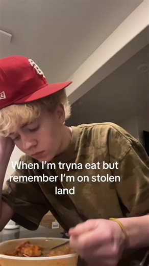 Humorous Take on Lunch and Stolen Land