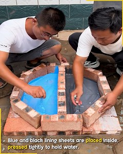 39K views · 92 reactions | Building A Mini Pond With Bricks. #MiniPond #FishPond | Jogi Jokes | Facebook