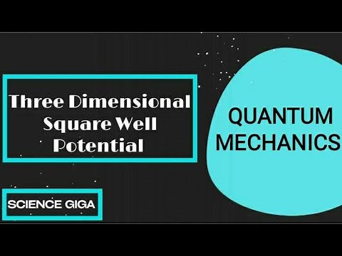 Three Dimensional Square Well Potential | Infinite Square Well Potential | Quantum Mechanics