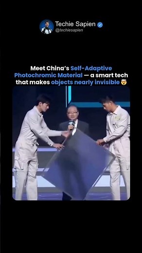 China Unveils Near-Real Invisibility Material That Adapts to Its Surroundings 😳