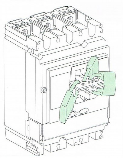 Which lockout device is best for a Schneider NSX250 MCCB? - Total Lockout