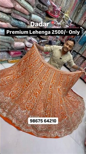 Cheapest Bridal Lehenga in Mumbai | Dadar Hindmata #shorts #shortsfeed #viral