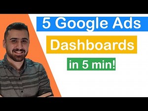 How To Create 5 Interactive DASHBOARD For Google Ads Campaigns IN 5 MIN (Using Google Data Studio)