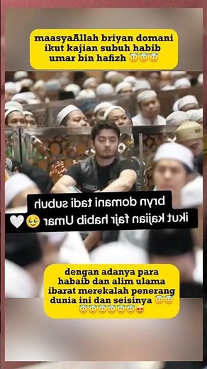 briyan domani ikut kajian habib umar #habibumarbinhafidz #bryandomani
