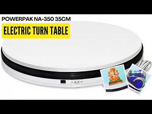Powerpak NA-350 35cm Electric Motorized Turn Table | Rotating Display Stand | Demo | Review