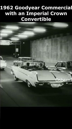 1962 Goodyear Double Eagle Commercial with an Imperial Crown Convertible #imperial #goodyeartires