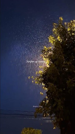 Rimjhim ye sawan 💙 rim jhim song lyrics #rain #viralmusic #song #shortvideo