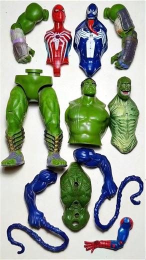 AVENGERS TOYS MARVEL'S, SPIDERMAN VS HULK VS VENOM VS LIZARD. #avengers #toys