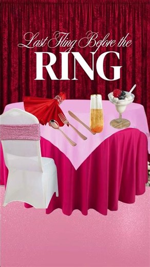 How I'd Style a Bachelorette Dinner Table (Pink + Red)