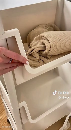 Multifunctional Rolling Plastic Storage Rack for Home
