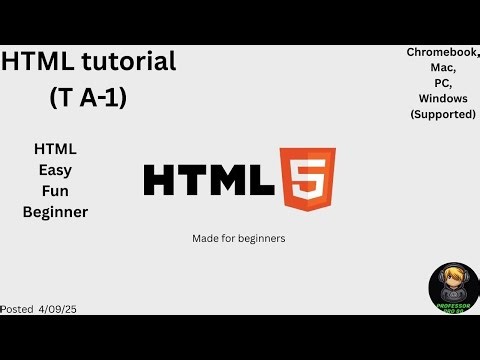 HTML tutorial A-1