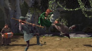 Princess vs. Merry Men - Shrek (2001) - TM & © #UniversalStudios Fiona (Cameron Diaz) shows Shrek (Mike Myers) and Donkey (Eddie Murphy) that she hardly needs saving. Click the link in bio to watch the full movie. #shrek #shrekmovie #movieclips