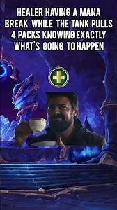 healer having a mana break while the tank pulls 4 more packs #wow #worldofwarcraft #warcraft
