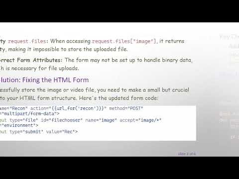 How to Store Images and Videos in HTML Forms Using Flask
