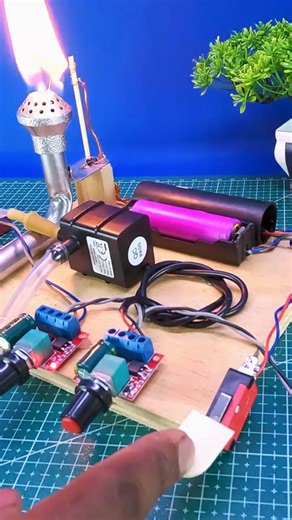 I Made Gas from Petrol 😱 DIY Burner! #dcmotor #pump #diycrafts