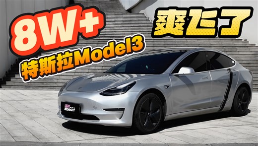 爽！8w多买的毛豆3太有性价比了！6年前的特斯拉model3长续航依旧能打！