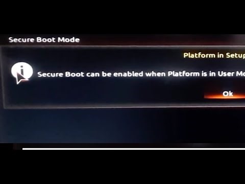 Secure boot can be enabled when platform in user mode #Windows11