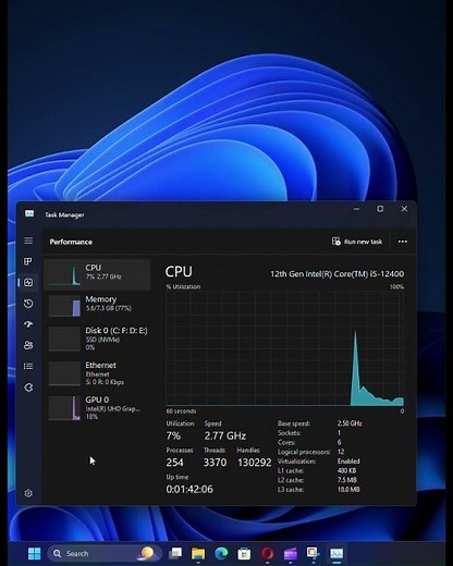 How to check pc components performance on Windows 11