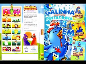 🐣Galinha Pintadinha 3 em 1 (MENU-DVD)✨️
