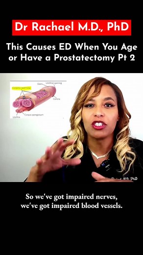 Cause of E.D. After Prostatectomy Pt 2 #drrachael #prostatectomy #ED #erectiledysfunctionawareness #menshealth