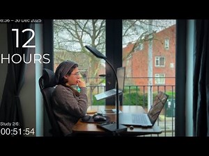 12-Hour LIVE Study With Me 🎓 | Cozy UK Ambience | Custom Pomodoro Timer | Deep Work Mode