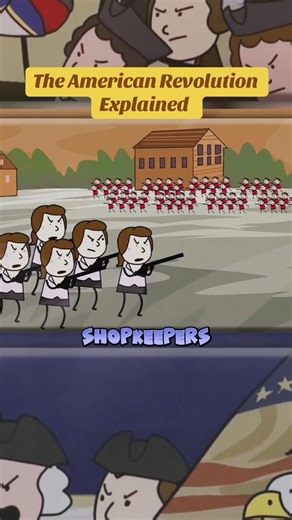 The American Revolution Explained #animation #history #trendingvideo #fyp