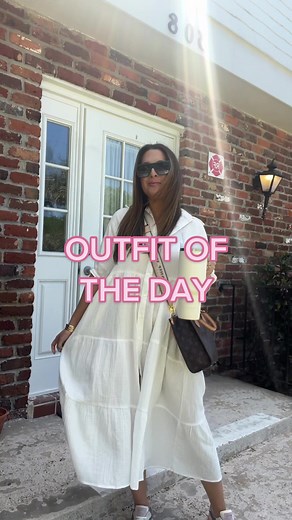 Todays Amazon spring outfit of the day 🤍 I either go full color or all white 🙃 #amazonspringdress #ootd