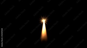 Rocket Missile Jet Fire Flare Motion Graphic Element Overlay