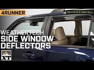 2010-2024 4Runner Weathertech Side Window Deflectors Review & Install