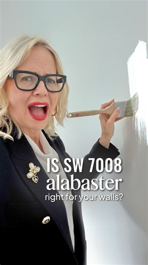 Maria Killam | Colour Expert on Instagram: "Is Alabaster making your walls look too white? 🤍 Here’s the truth: even the most popular whites can look harsh and disconnected in the wrong space. If your walls feel flat, sterile, or like primer, you’re not alone — it’s a common mistake. Today I’m breaking down exactly why Sherwin Williams Alabaster is often the wrong choice for walls, and what you should be doing instead to create warmth in your home. Comment 1003 and I’ll send you the link 
