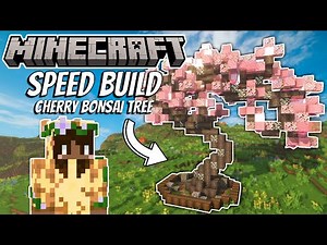 CHERRY BONSAI TREE! - Minecraft, Speed Build