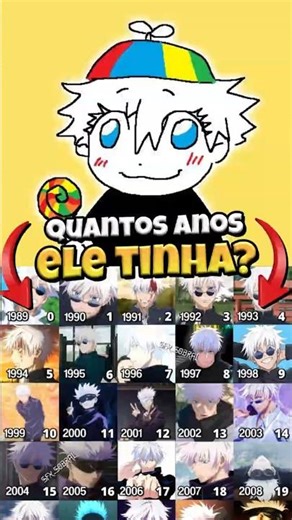How old was GOJO when you were born? ✨🧿 #anime #jujutsukaisen