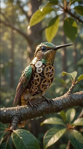 ⚙️Mechanical hummingbird🕊️The Coolest Gear-Powered Toy You'll Ever See