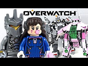 LEGO Overwatch D.Va & Reinhardt review! 2019 set 75973!