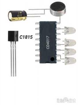How to Make Sound Effects LED Chaser Using CD4017 #diy
