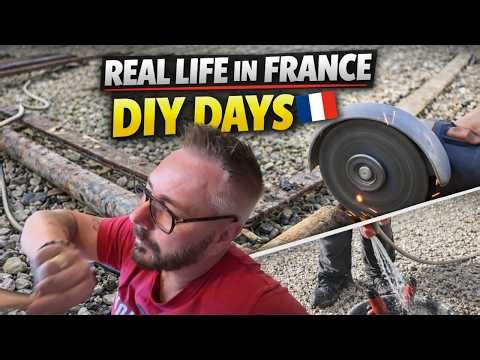 Two Days of DIY in Rural France 🇫🇷 | New Gates Finished, Pine Table Restored & Brocante Finds