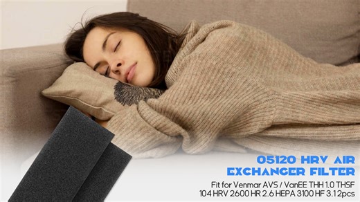 Watch 05120 HRV Air Exchanger Filter Fit for Venmar on Amazon Live