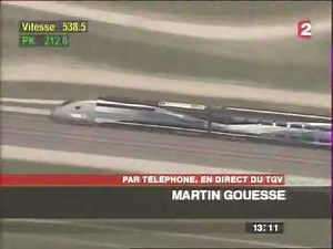 【TGV】鉄輪式世界最高速度（時速574.8km）の記録