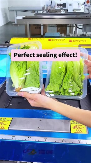 This sealing effect is so perfect! Let we take a look!#packagingmachine #machines #automatic #fruits #vegetables #packing #supermarket #packingmachine #efficiency #equipment #supplies #equipment #vegetables