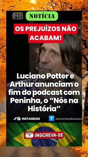 Luciano Potter e Arthur anunciam fim do podcast com Peninha