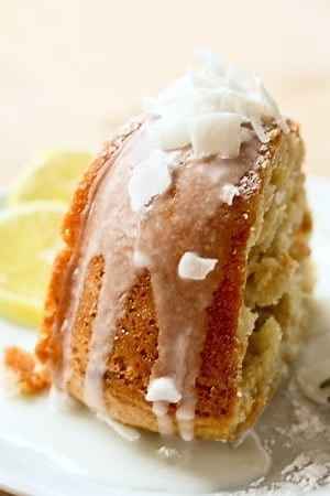 One Bowl Easy Vegan Lemon Bundt Cake