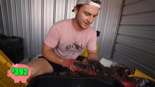 What was found inside a storage unit that forced a call to police