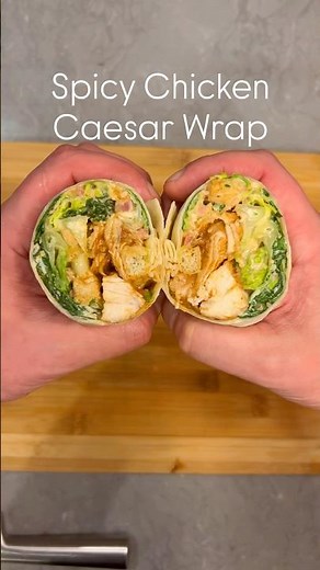 Spicy Chicken Caesar Salad Wrap