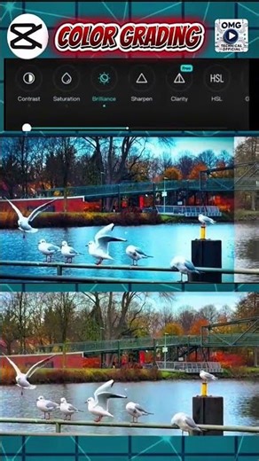colour grading tutorial ||cap cut||video editing in capcut #capcuttutorial #omg_technical #colourful