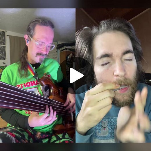 #duet with @boing.music springy worm music #tiktokbassist #thebretcrowshow #bassistsoftiktok #bassplayers #jammingwithfriends #primustiktok #addingbasstoduets #bassplayersoftiktok #jawharp #fretlessbass #wishbass #edmtiktok