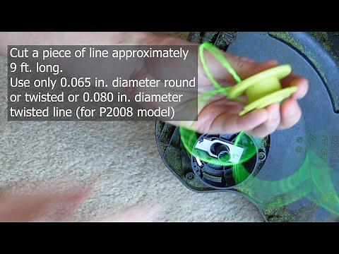 Ryobi Trimmer Edger Line Change. Step By Step. Easiest way