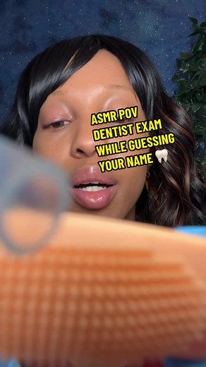 Follow @bellabreemunchies LIVE STREAMS!ASMR POV DENTIST EXAM WHILE GUESSING YOUR NAME 🦷 #asmr