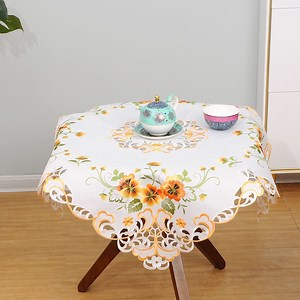 [Hot Item] 2024 New Rustic Tablecloth Reusable Embroidered Tablecloth