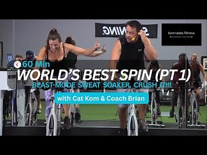 World's Best Spinning Class with Cat Kom & Coach Brian - Part 1!!